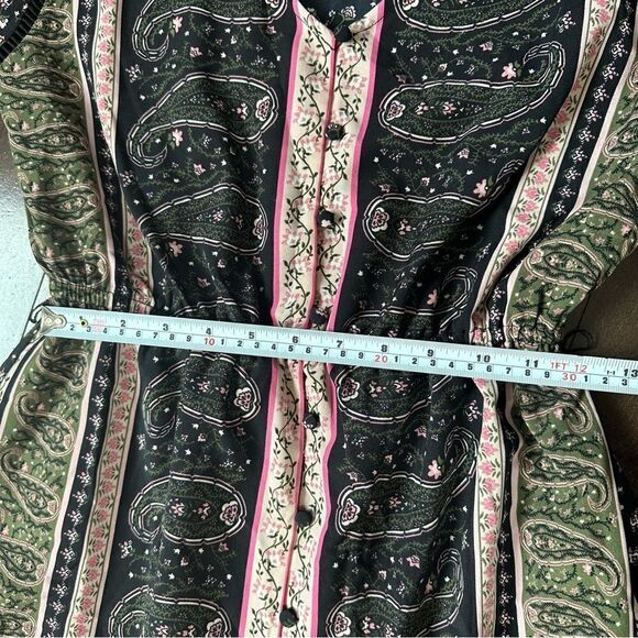 Cupcakes and Cashmere Nollie Stripe Long Sleeve Midi Dress Sz Small - Picture 13 of 16